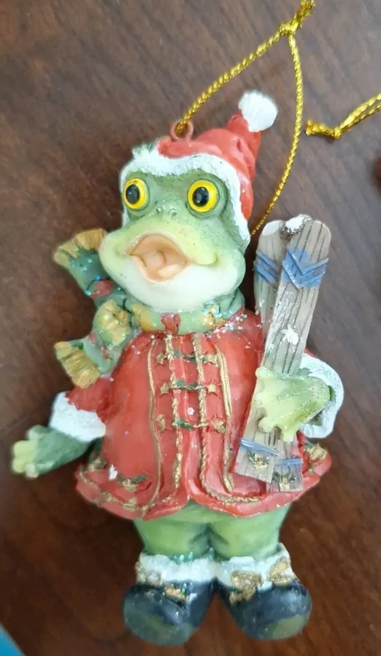 Vintage Christmas Ornaments Set of 4